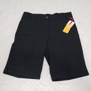 Ruby Rd Black Flexible Comfort Waist Shorts 18W Plus Size NWT